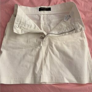 Dolce & Gabbana White Mini Skirt